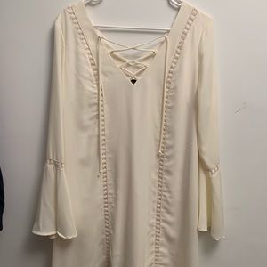 White Flowy Dress